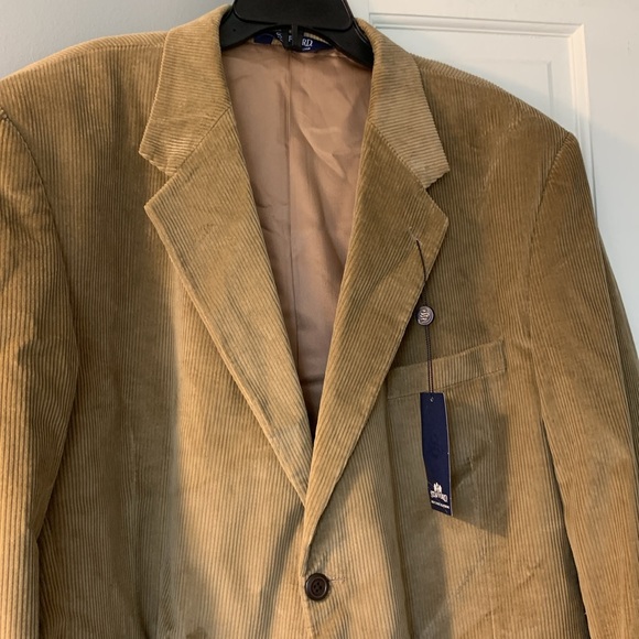 Stafford 48R tan cotton blazer. NWT! - Picture 2 of 8